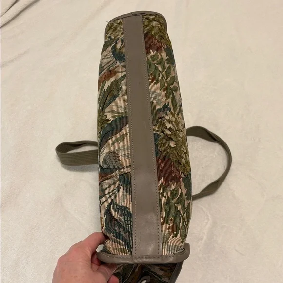 Vintage Diane Von Furstenburg weekender bag floral tapestry shoulder bag - Picture 10 of 17